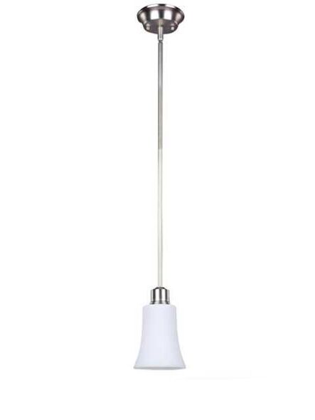 canarm flamenco ripl250a01bpt 1-light brushed pewter pendant light