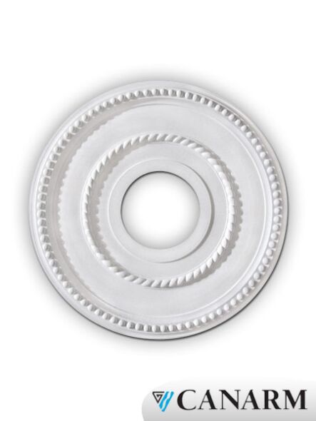 canarm rope 12" ceiling medallion white fm–39