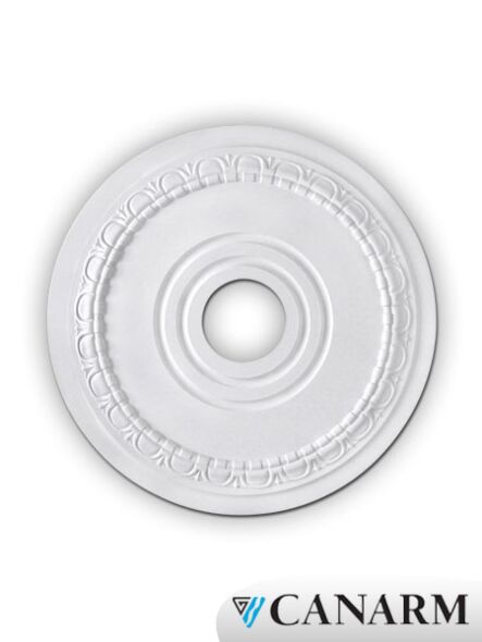 canarm egg & dart 17" ceiling medallion white fm–40