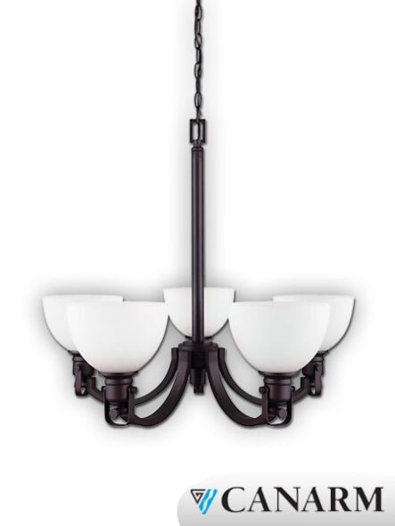 canarm rowan 5 lights oil rubbed bronze chandelier ich177b05orb