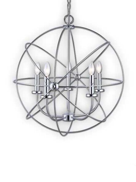 Canarm Sumerside 5 Light Chrome Chandelier ICH282B05CH25 (fixturewshade