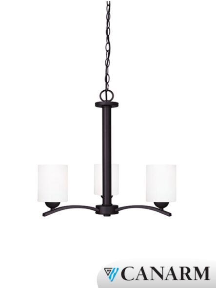 Canarm Hampton ICH370A03ORB-O 3-Lights Oil Rubbed Bronze Chain Chandelier
