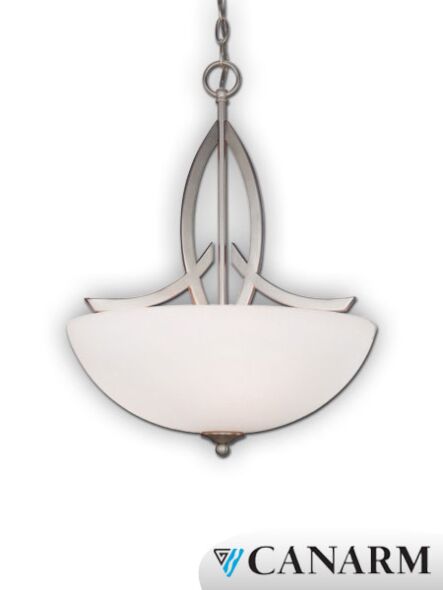 Canarm Kym 5 Light Brushed Nickel Chandelier ICH439A03BN16 (fixturewshade