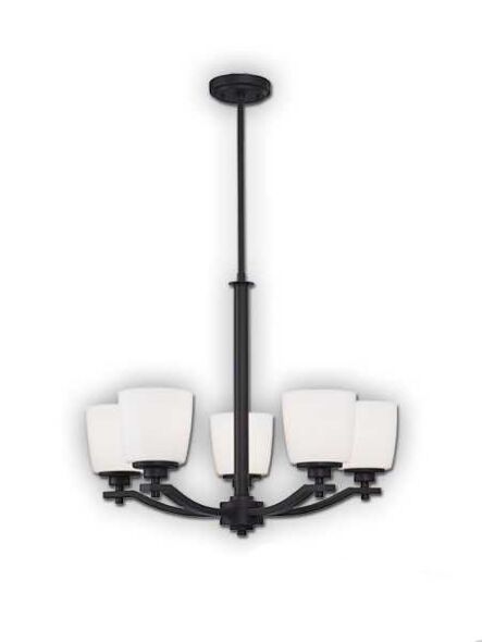 canarm dayena 5 lights oil rubbed bronze chandelier ich463a05orb
