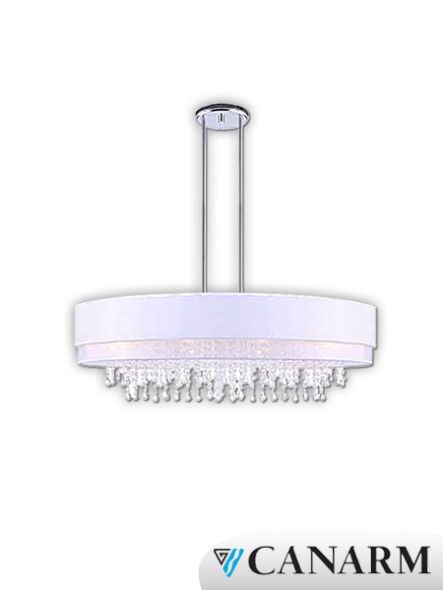 canarm charletston 4 lights white with crystals chandelier ich509a04ch36