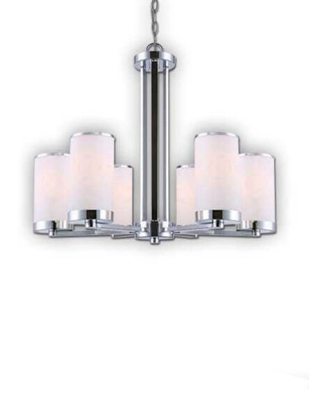 canarm amelia 6 lights chrome chandelier ich511a06ch
