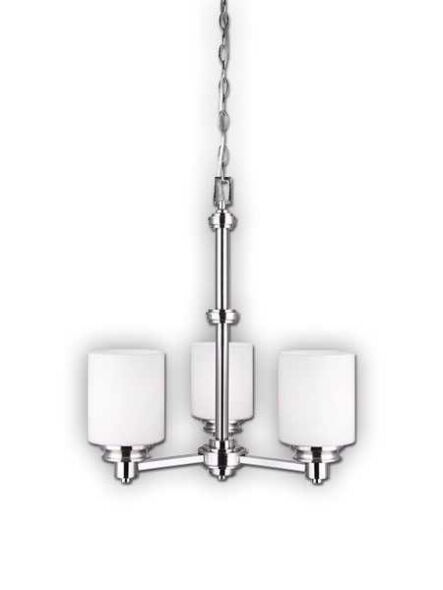 canarm crawford 3 lights brushed nickel chandelier ich625a03bn
