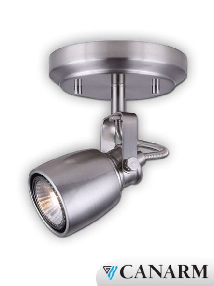 canarm kanata 1 light brushed nickel fixture icw593a01bn10