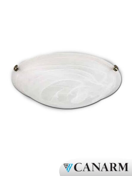 Canarm Flush Mount 3 Light Antique Brass Fixture IFM1616AB (fixturewshade)