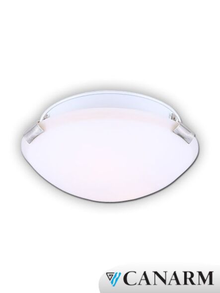Canarm Flush Mount 2 Light Brushed Nickel Fixture IFM242B12BN-O (fixturewshade)