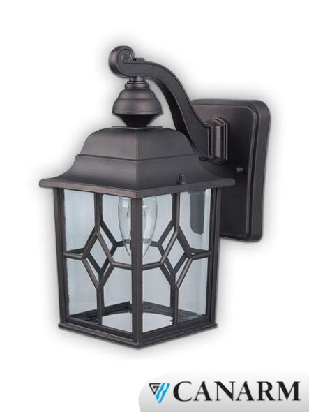 canarm plaza series outdoor wall mount oil rubbed bronze finish iol135orb