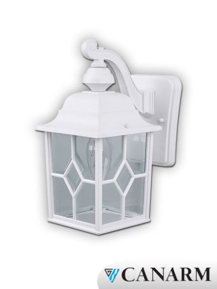 canarm plaza series outdoor wall mount white finish iol135wh