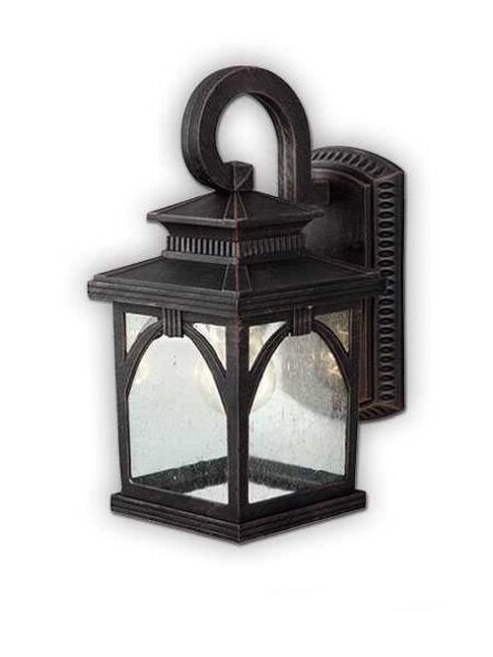 canarm plantation series outdoor wall mount burnished bronze finish iol195bbz