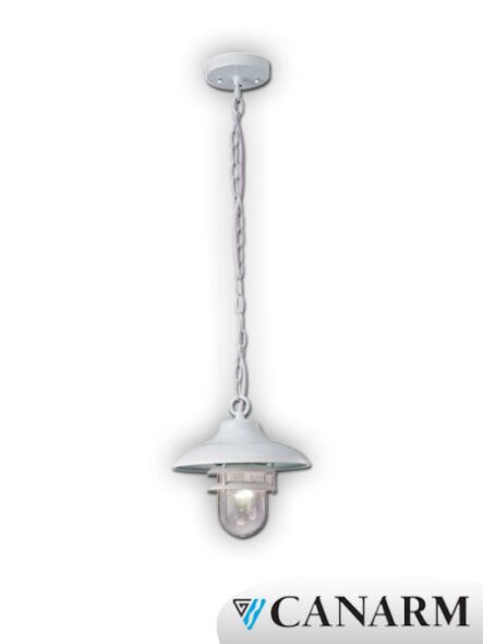 canarm bradenton series outdoor pendant fixture white finish iol214wh