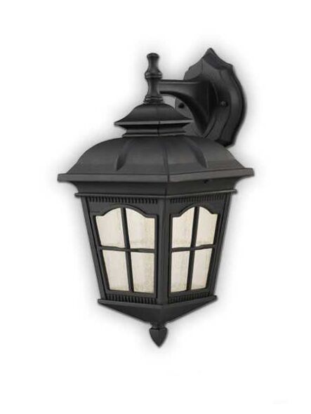 canarm jefferson series outdoor wall mount black finish iol219l9bk