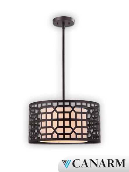 canarm kuan oil rubbed bronze pendant ipl179b01orb