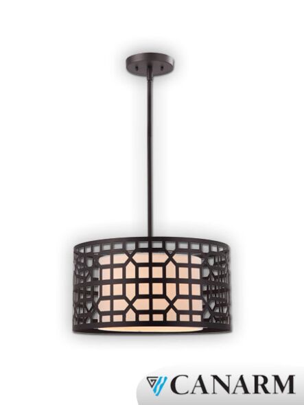 Canarm Kuan 1 Light Oil Rubbed Bronze Pendant Light IPL179B01ORB (fixturewshade)