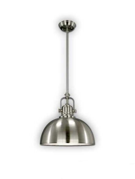 Suspendu collection Polo Canarm nickel brossé 1 lumière IPL222B01BN