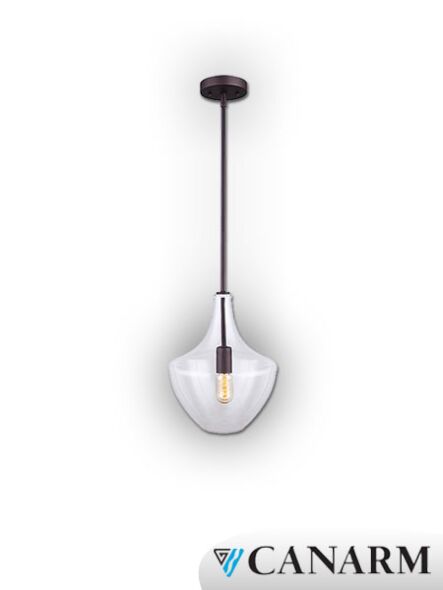 canarm clarkson 1 light oil rubbed bronze pendant light ipl404b01orb