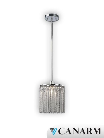 Canarm Monaco 1 Light Chrome Pendant Light IPL454A01CH9 (fixturewshade)