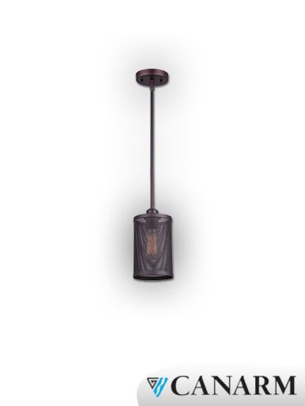 canarm acton 1 light oil rubbed bronze pendant light ipl576a01orb