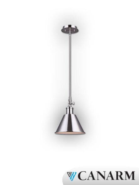 canarm morocco 1 light brushed nickel pendant light ipl582a01bn