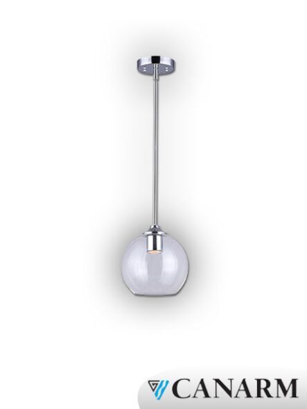 canarm ena 1 light chrome pendant light ipl630a01ch10