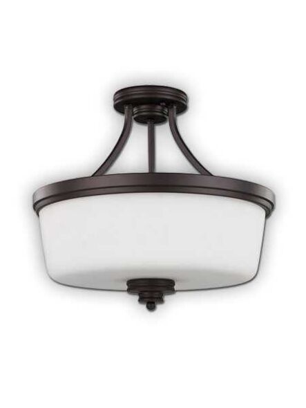 Canarm Jackson 3 Light Oil Rubbed Bronze Semi-Flush ISF286A03ORB (fixturewshade)