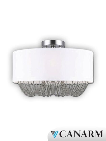 Canarm Boston 3 Light Brushed Nickel with Chain Semi-Flush ISF529A03BN