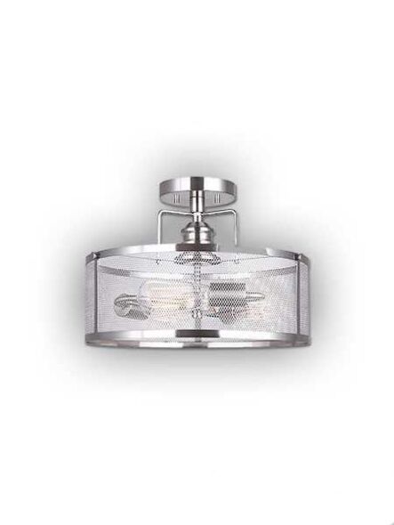 canarm beckett 3 lights brushed nickel semi-flush isf626a03bn