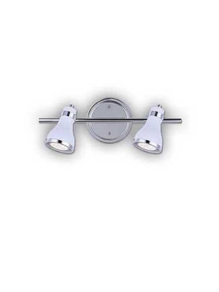 canarm zena 2 lights blanc and chrome wall light it580a02whc10