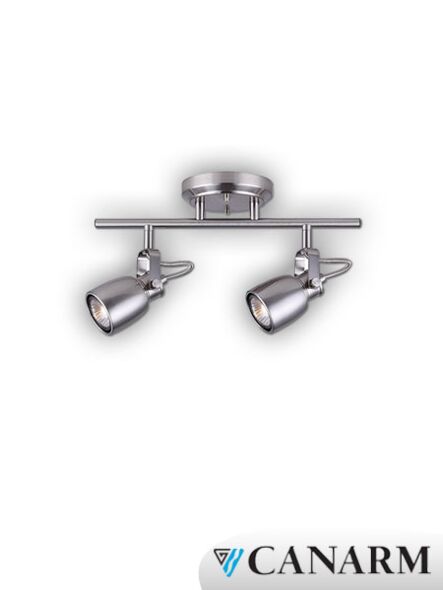 canarm kanata 2 lights brushed nickel fixture it593a02bn10