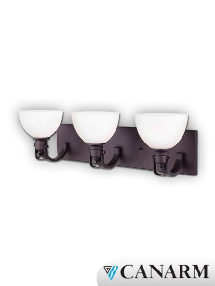 canarm rowan 3 lights oil rubbed bronze wall light ivl177b03orb