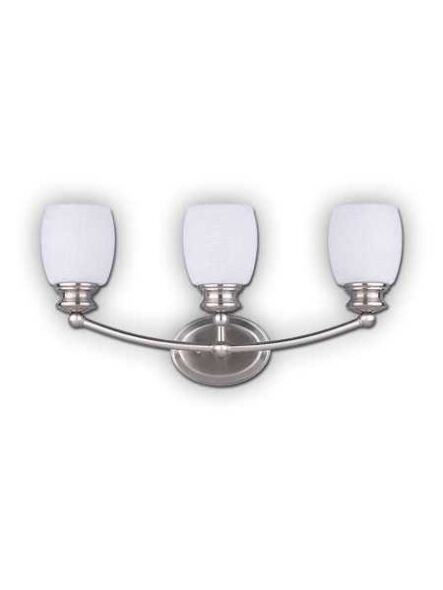 Canarm Palms 3 Light Brushed Pewter Wall Light IVL257A03BPT (fixturewshade)