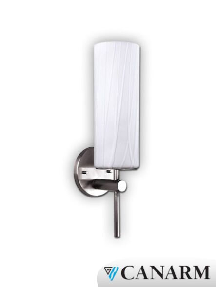 Canarm Helena 1 Light Brushed Pewter Wall Light IVL305A01BPT (fixturewshade)