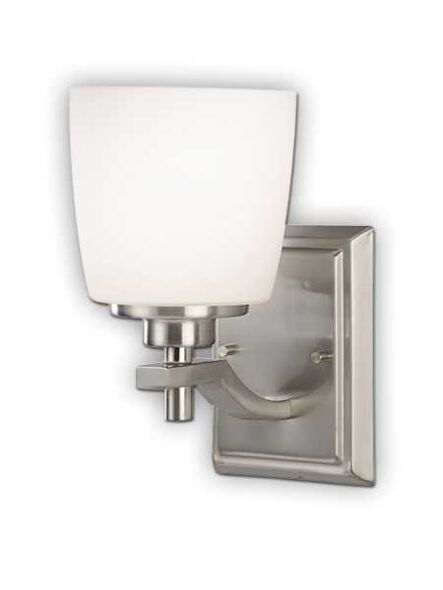 canarm dayena 1 light brushed nickel wall light ivl463a01bn
