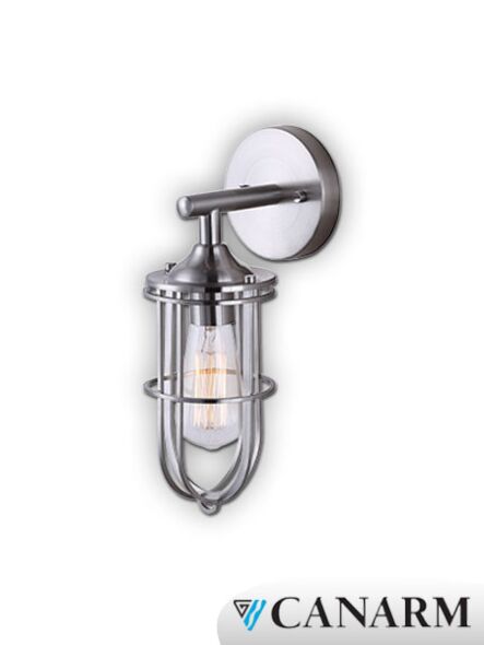 canarm indus 1 light brushed nickel wall light ivl570a01bn