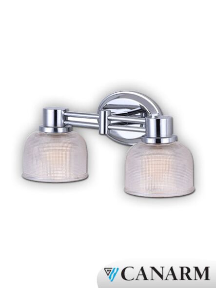 canarm anderson 2 lights chrome wall light ivl585a02ch