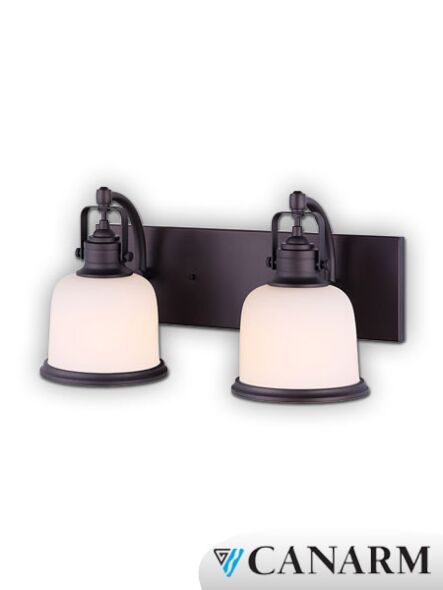 canarm flannigan 2 lights oil rubbed bronze wall light ivl627a02orb