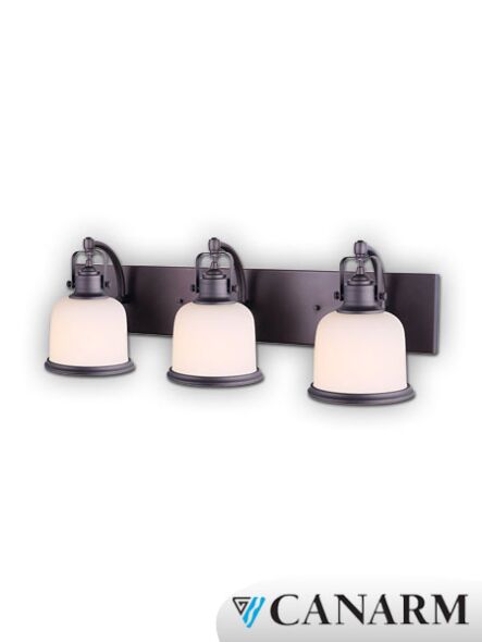 canarm flannigan 3 lights oil rubbed bronze wall light ivl627a03orb