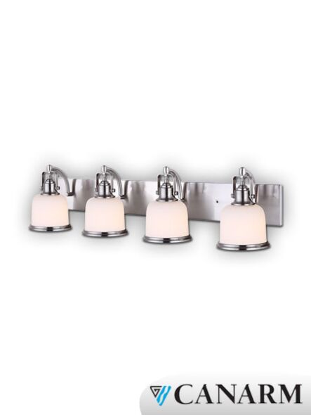 canarm flannigan 4 lights brushed nickel wall light ivl627a04bn