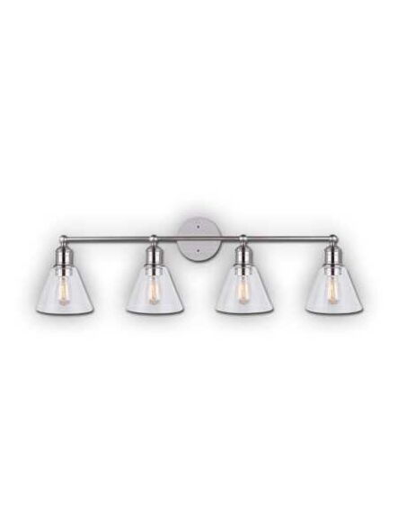 canarm larken 4 lights brushed nickel wall light ivl628a04bn