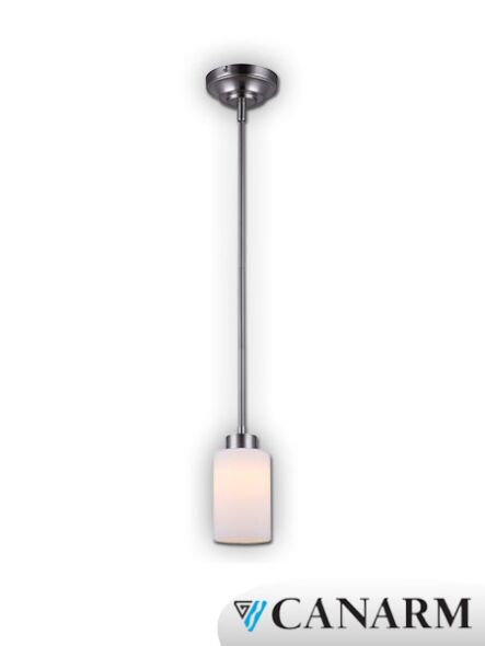 canarm beecher brushed nickel pendant light lpl105a01bn