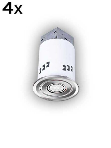 canarm 7.5w led recessed light brushed nickel rd3dcbn–led–4 (4–pk)