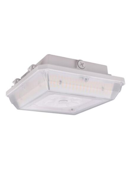 Eiko durable and energy-efficient ceiling canopy light in white structure finish