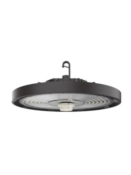High-performance round LED high bay lighting ideal for warehouses, factories, and gyms