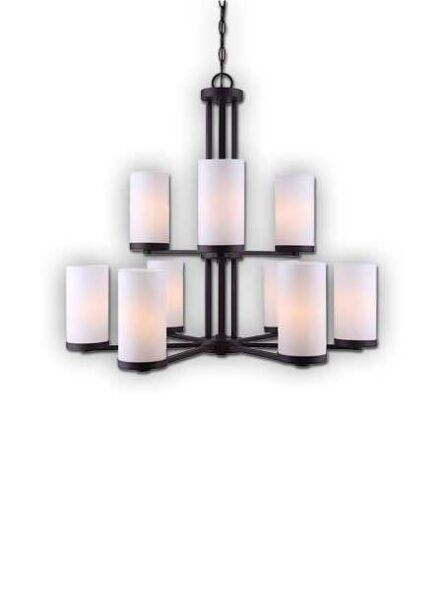 river orb 9 lt chain chandelier ich578a09orb