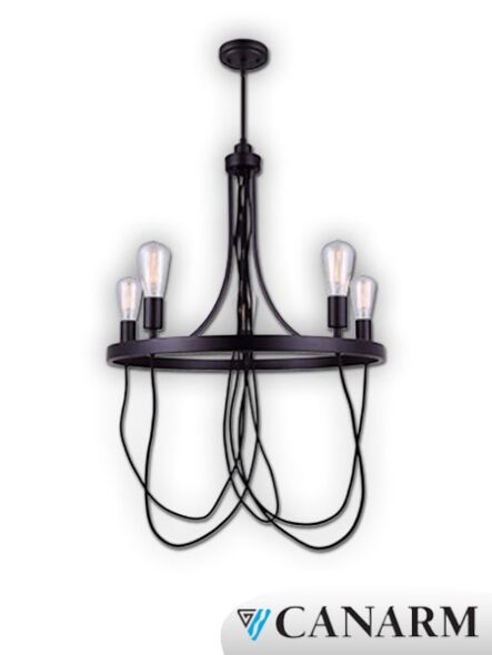morgan 5 lt rod chandelier ich579a05orb24