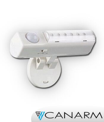 Canarm LED Motion Sensor Light White Finish LX-LD-WL6-C
