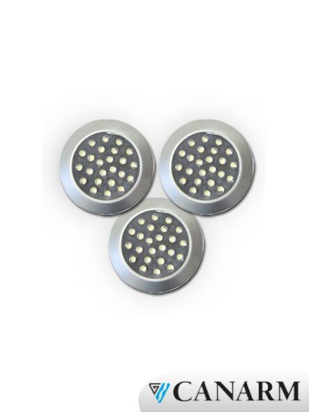 Canarm 3 Pack LED Pucks Under-Cabinet 5.25W Brushed Pewter PS3/120BPTC